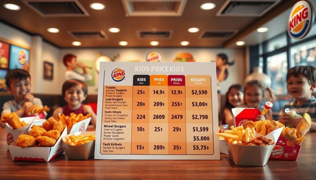 burger king kids menu prices