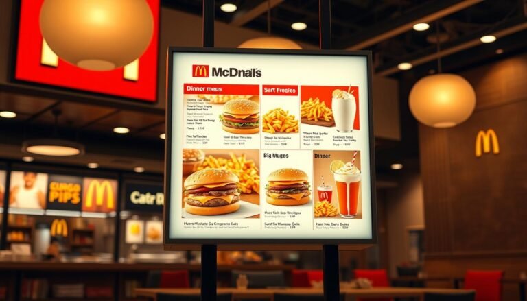 mcdonald's dinner menu
