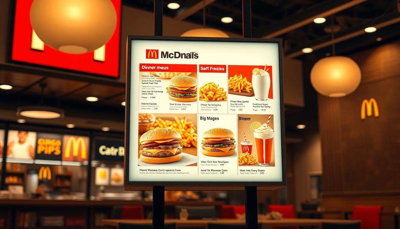 mcdonald's dinner menu