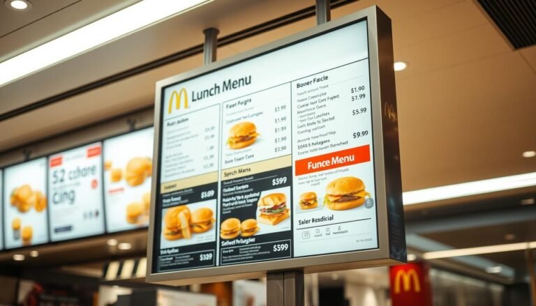 mcdonald's lunch menu with prices