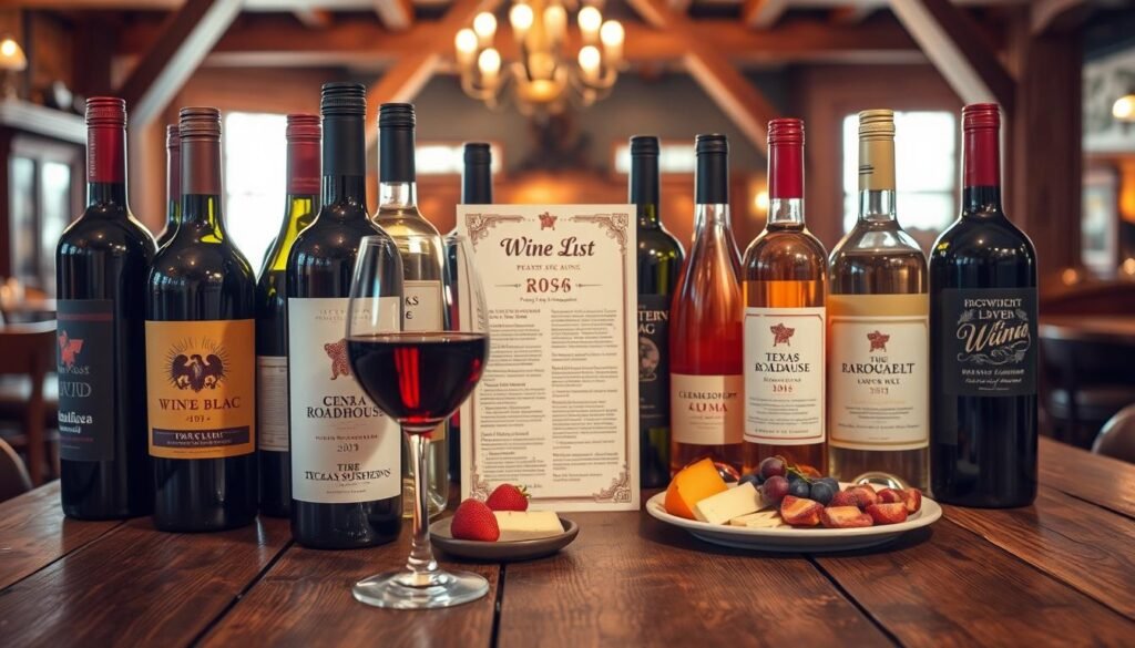 texas roadhouse wine list